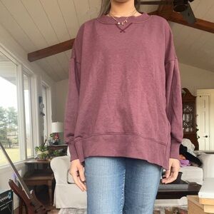 Aerie Casual Mauve Crew Neck Sweater